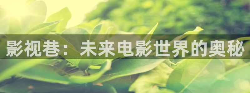 全能影视：影视巷：未来电影世界的奥秘